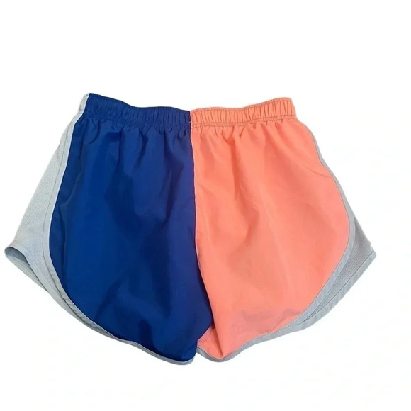 Nike Dri Fit Tempo Athletic Running Shorts Blue Peach Gray Women’s Size Medium - Picture 2 of 13